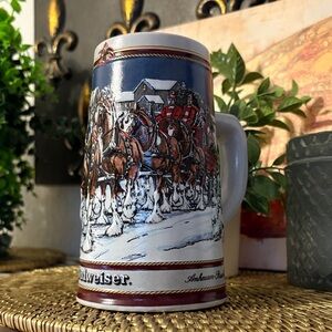 💎RARE💎Vintage (1989) Budweiser Clydesdale Beer Stein